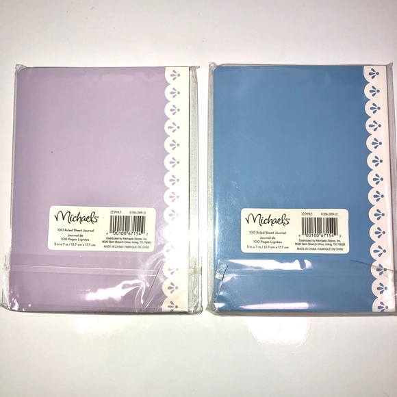 MICHAELS Journal 100 Page Ruled Sheet Flourish Set of 2 NEW! - Picture 9 of 13